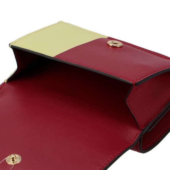 LOEWE Color Block Trifold Wallet Raspberry Yellow - Picture 7 of 7